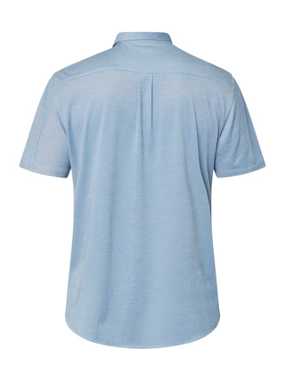 REDGREEN AMOS PIQUE SHIRT SS Shirt BLUE MELANGE