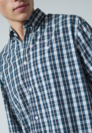 REDGREEN ANTON CHECKED SHIRT LS (POPLIN) Shirt 2682 Navy Check