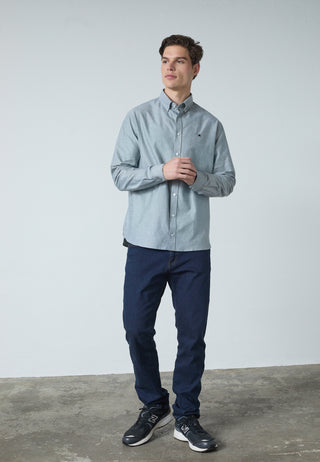 REDGREEN ANTON SHIRT LS (SOLID) Shirt 0792 Dark Green