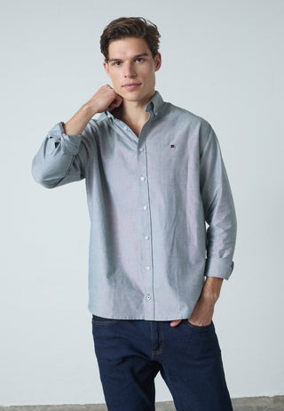 REDGREEN ANTON SHIRT LS (SOLID) Shirt 0792 Dark Green