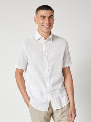 REDGREEN ASGER LINEN SHIRT SS Shirt White