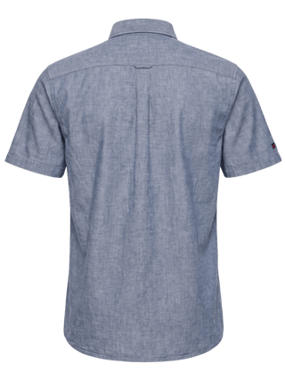 REDGREEN Asger Kortærmet Hørskjorte Shirt 4682 Navy Melange