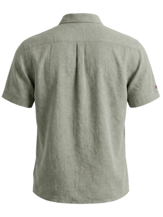 REDGREEN Asger Kortærmet Hørskjorte Shirt 4775 Olive Melange