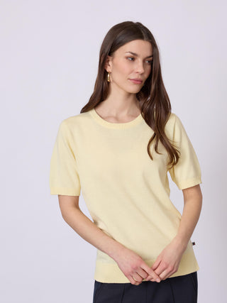 REDGREEN WOMAN Aimee Solid Knit 030 Yellow Pastel