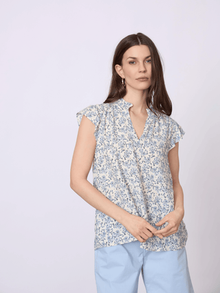 REDGREEN WOMAN Anemone Dresses / Shirts 363 Blue Pattern
