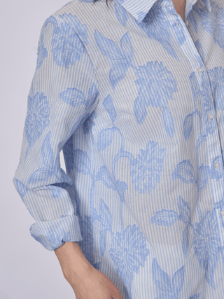 REDGREEN WOMAN Athena Shirts 163 Blue Stripe