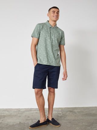 REDGREEN COLTON POLO T-SHIRT Polo 3774 Olive pattern with green pastel
