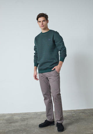 REDGREEN FLOYD O-NECK SWEAT Knit 4680 DARK GREEN MELANGE