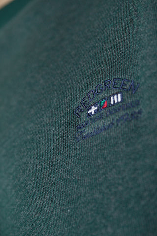 REDGREEN FLOYD O-NECK SWEAT Knit 4680 DARK GREEN MELANGE