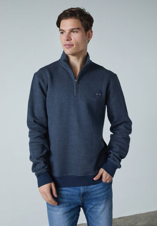 REDGREEN FLYNN ½ ZIP PULLOVER Knit 4580 NAVY MELANGE