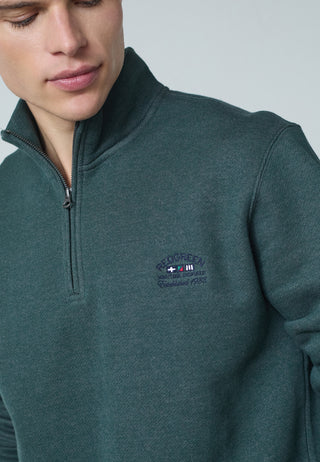REDGREEN FLYNN ½ ZIP PULLOVER Knit 4680 DARK GREEN MELANGE