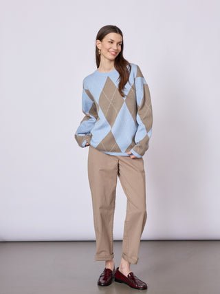 REDGREEN WOMAN Kaja Knit 363 Blue Pattern
