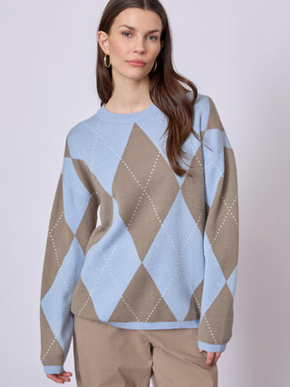 REDGREEN WOMAN Kaja Knit 363 Blue Pattern