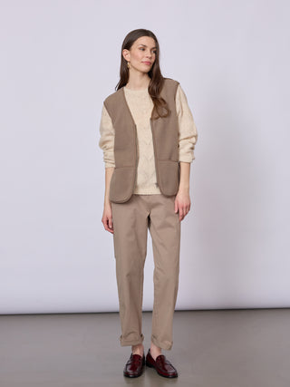 REDGREEN WOMAN Leo Fleece 025 Dark Sand