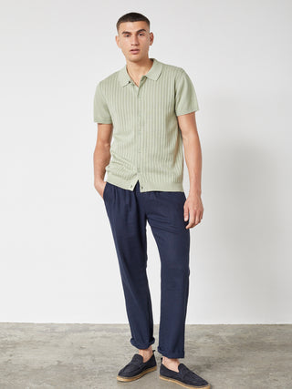 REDGREEN MARCUS LINEN PANTS Pants 0682 NAVY