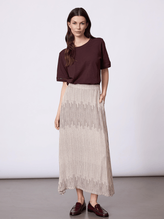 REDGREEN WOMAN Naja Print Skirts 385 Plum Pattern